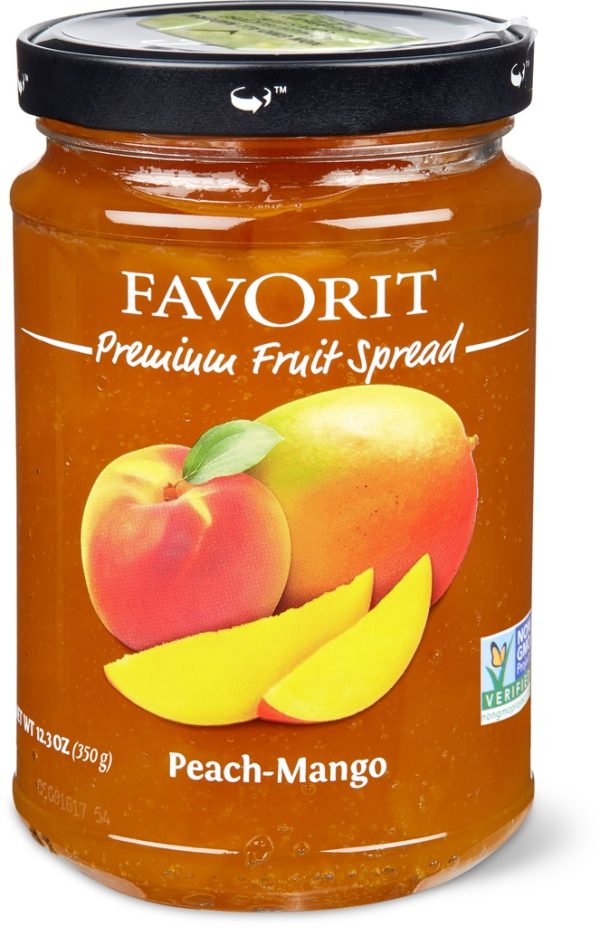 FAVORIT PREMIUM PRESERVES PEACH MANGO  6 / 12.3 oz.