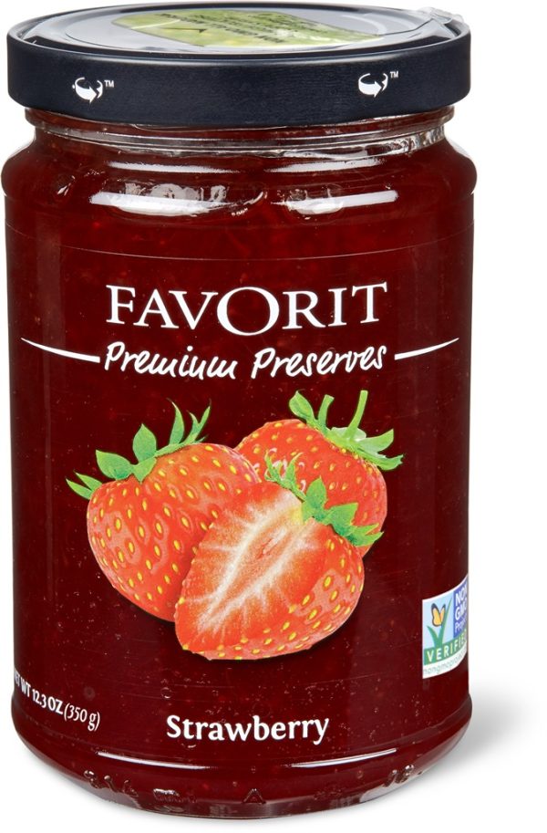 FAVORIT PREMIUM PRESERVES STRAWBERRY  6 / 12.3 oz.