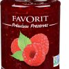 FAVORIT PREMIUM PRESERVES RASPBERRY  6 / 12.3 oz.