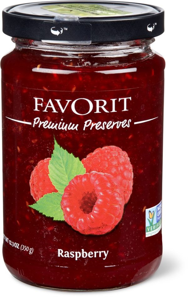 FAVORIT PREMIUM PRESERVES RASPBERRY  6 / 12.3 oz.