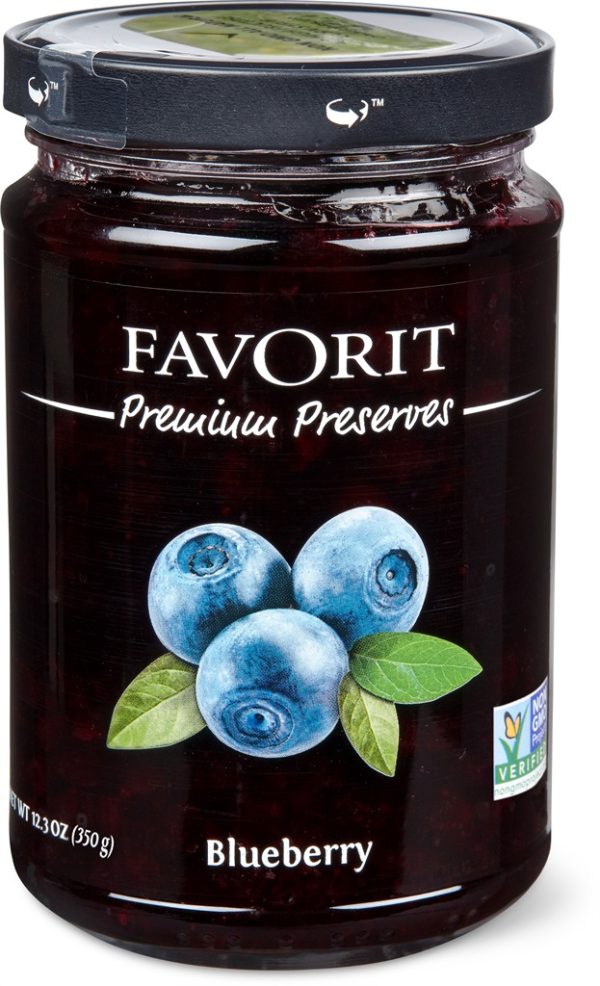 FAVORIT PREMIUM PRESERVES BLUEBERRY  6 / 12.3 oz.
