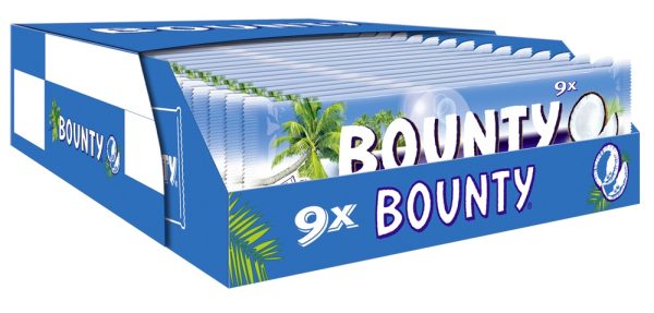 9 X BOUNTY MULTIPACK 28.5g. 17 / 256.5 G.