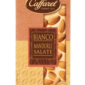 CAFFAREL WHITE SALTED ALMOND BAR  16 / 150 G.