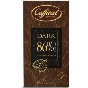 CAFFAREL 86% DARK CHOCOLATE BAR  16 / 80 G.