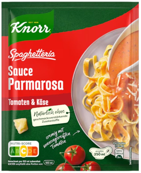 KNORR SPAGHETTERIA SAUCE TOMATEN & KAESE 20 PCS