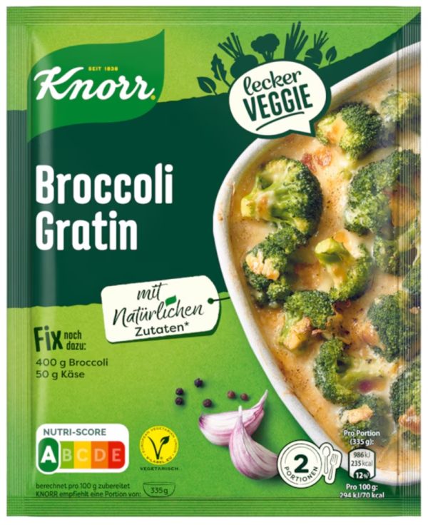 KNORR FIX LECKER VEGGIE BROCCOLI GRATIN 23 PCS.