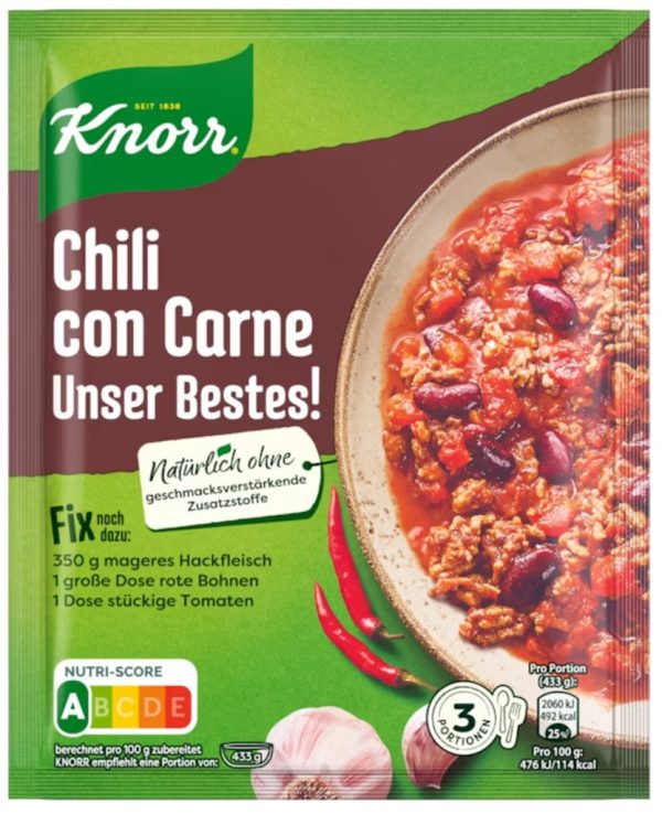 KNORR FIX CHILI CON CARNE 27 PCS.