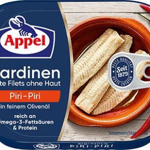APPEL SARDINENFILETS PIRI PIRI 10 / 105 G.