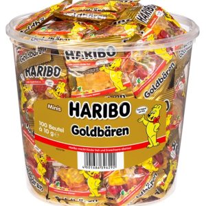HARIBO GOLDBAEREN MINI 100 PCS TUB 6 / 1000 G.