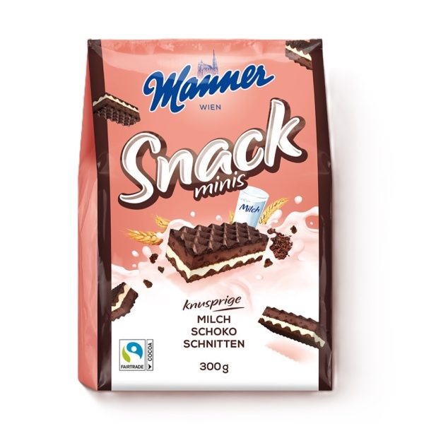 MANNER SNACK MINIS MILCH-SCHOKO  10 / 300 G.