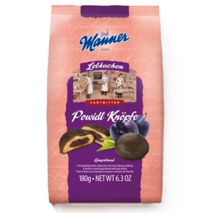 MANNER POWIDL KNOPFE ZARTBITTER GINGERBREAD  10 / 180 G.