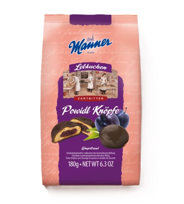 MANNER POWIDL KNOPFE ZARTBITTER GINGERBREAD  10 / 180 G.