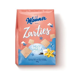 MANNER ZARTIES MILKY VANILLA WAFERS  5 / 200 G.