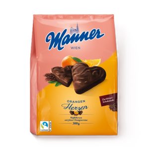 MANNER ORANGE WAFER HEARTS WAFERS  10 / 300 G.