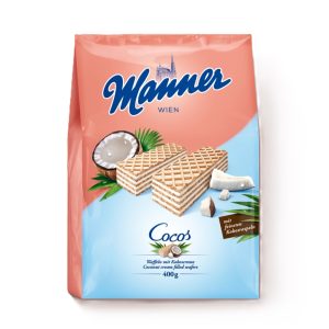 MANNER KOKOSCREME WAFERS  10 / 400 G.