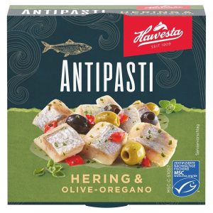 HAWESTA ANTIPASTI HERING & OLIVE - OREGANO 9 / 150 G.
