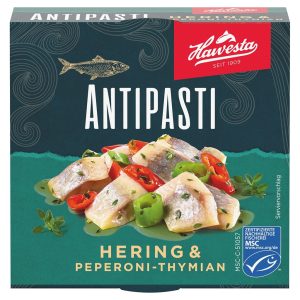 HAWESTA ANTIPASTI HERING & PEPERONI - THYMIAN 9 / 150 G.