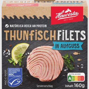 HAWESTA THUNFISCH FILETS IN AUFGUSS 8 / 160 G.