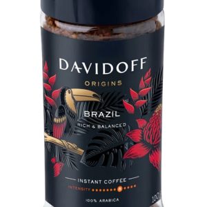 DAVIDOFF ORIGINS BRAZIL  INSTANT COFFEE  6 / 100 G. - GLASS