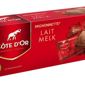 COTE D'OR MIGNONNETTE MILK CHOCOLATE BARS  12 / 240 G.