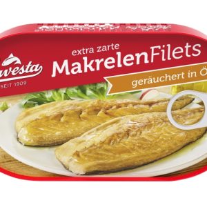 HAWESTA SMOKED MAKRELENFILETS IN OIL 10 / 190 G.