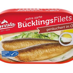 HAWESTA BUECKLINGSFILETS SMOKED IN OIL 10 / 190 G.