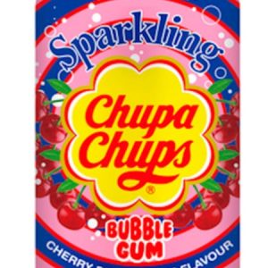 CHUPA CHUPS CHERRY BUBBLE GUM  24 / 0.345 L.  - CAN