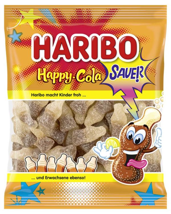 HARIBO SAUER HAPPY COLA  18 / 175 G.