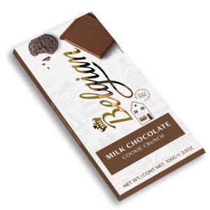 BELGIAN BAR MILK COOKIE CRUNCH CHOCOLATE  25 / 100 G.
